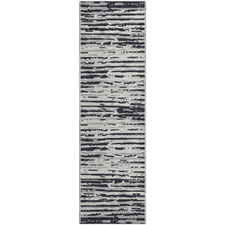 Piper Looms Mayfield Stripes AMF888 Black Machine Washable Area Rug Runner Main Image
