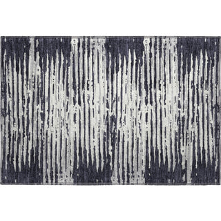 Piper Looms Mayfield Stripes AMF888 Black Machine Washable Area Rug Scatter Main Image