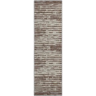 Piper Looms Mayfield Stripes AMF888 Brown Machine Washable Area Rug Runner Main Image