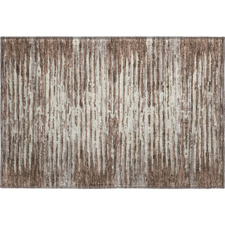 Piper Looms Mayfield Stripes AMF888 Brown Machine Washable Area Rug Scatter Main Image