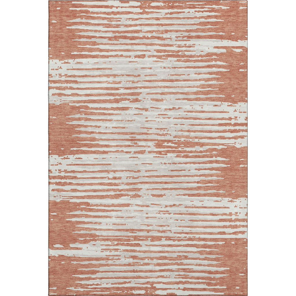 Piper Looms Mayfield Stripes AMF888 Coral Machine Washable Area Rug main image