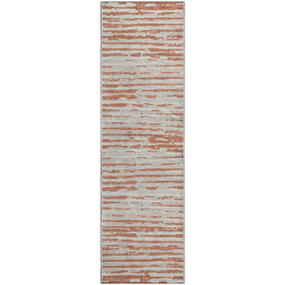 Piper Looms Mayfield Stripes AMF888 Coral Machine Washable Area Rug Runner Main Image