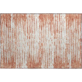 Piper Looms Mayfield Stripes AMF888 Coral Machine Washable Area Rug Scatter Main Image