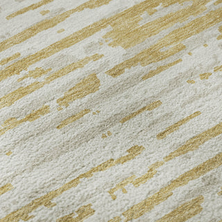 Piper Looms Mayfield Stripes AMF888 Gold Machine Washable Area Rug Swatch Image