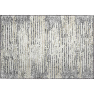 Piper Looms Mayfield Stripes AMF888 Gray Machine Washable Area Rug Scatter Main Image
