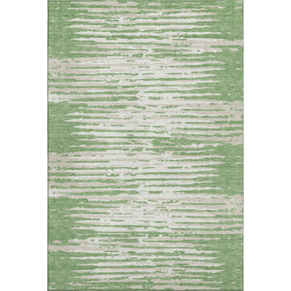 Piper Looms Mayfield Stripes AMF888 Green Machine Washable Area Rug main image