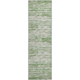 Piper Looms Mayfield Stripes AMF888 Green Machine Washable Area Rug Runner Main Image
