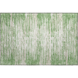 Piper Looms Mayfield Stripes AMF888 Green Machine Washable Area Rug Scatter Main Image