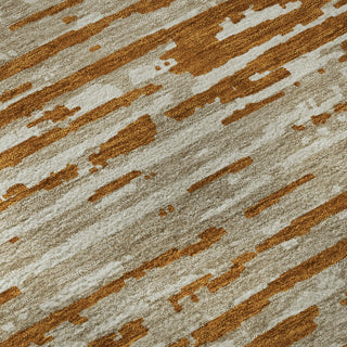 Piper Looms Mayfield Stripes AMF888 Paprika Machine Washable Area Rug Swatch Image