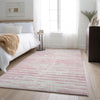 Piper Looms Mayfield Stripes AMF888 Pink Machine Washable Area Rug Lifestyle Image Feature