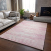 Piper Looms Mayfield Stripes AMF888 Pink Machine Washable Area Rug Lifestyle Image Feature
