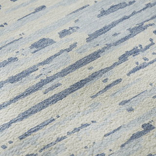 Piper Looms Mayfield Stripes AMF888 Sky Machine Washable Area Rug Swatch Image