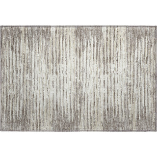 Piper Looms Mayfield Stripes AMF888 Taupe Machine Washable Area Rug Scatter Main Image
