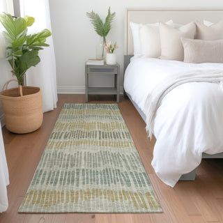 Piper Looms Mayfield Stripes AMF889 Beige Machine Washable Area Rug Runner Lifestyle Image Feature