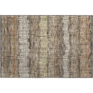 Piper Looms Mayfield Stripes AMF889 Brown Machine Washable Area Rug Scatter Main Image