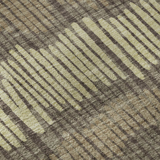 Piper Looms Mayfield Stripes AMF889 Brown Machine Washable Area Rug Swatch Image