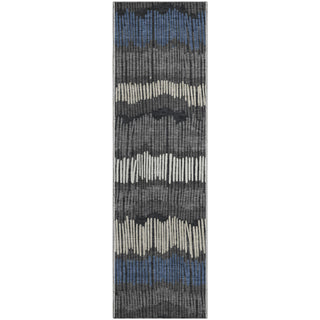 Piper Looms Mayfield Stripes AMF889 Charcoal Machine Washable Area Rug Runner Main Image