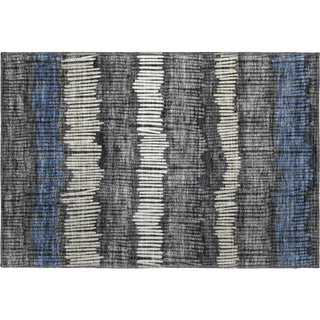 Piper Looms Mayfield Stripes AMF889 Charcoal Machine Washable Area Rug Scatter Main Image