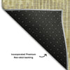 Piper Looms Mayfield Stripes AMF889 Gold Machine Washable Area Rug Backing Image