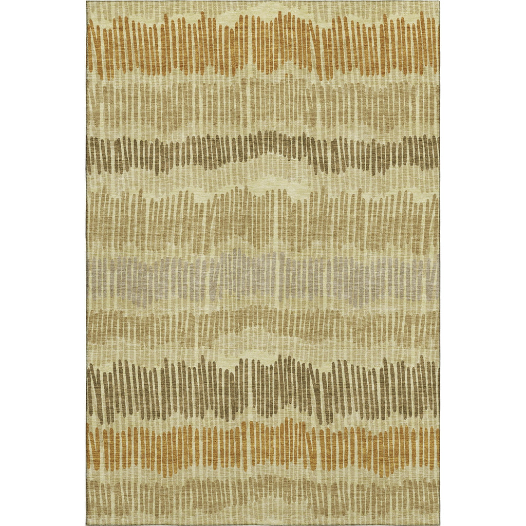 Piper Looms Mayfield Stripes AMF889 Gold Machine Washable Area Rug main image