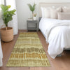 Piper Looms Mayfield Stripes AMF889 Gold Machine Washable Area Rug Runner Lifestyle Image Feature