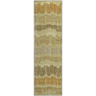 Piper Looms Mayfield Stripes AMF889 Gold Machine Washable Area Rug Runner Main Image