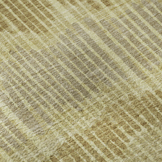 Piper Looms Mayfield Stripes AMF889 Gold Machine Washable Area Rug Swatch Image