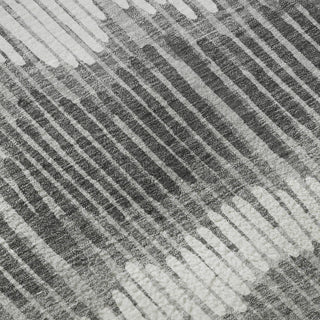 Piper Looms Mayfield Stripes AMF889 Gray Machine Washable Area Rug Swatch Image