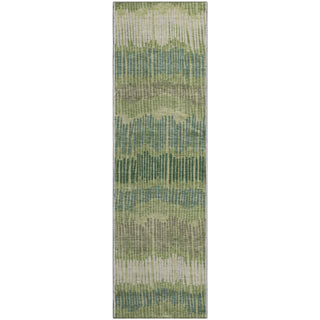 Piper Looms Mayfield Stripes AMF889 Green Machine Washable Area Rug Runner Main Image