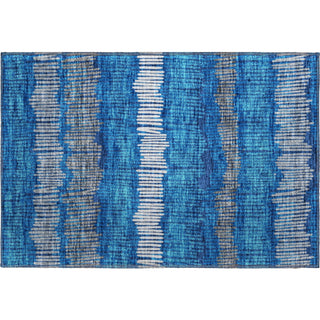 Piper Looms Mayfield Stripes AMF889 Navy Machine Washable Area Rug Scatter Main Image