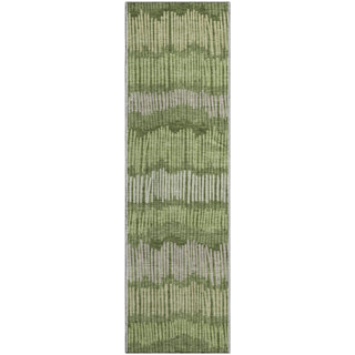 Piper Looms Mayfield Stripes AMF889 Olive Machine Washable Area Rug Runner Main Image