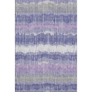 Piper Looms Mayfield Stripes AMF889 Purple Machine Washable Area Rug main image