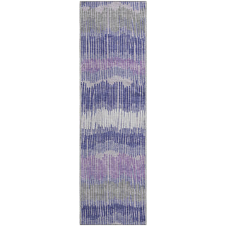 Piper Looms Mayfield Stripes AMF889 Purple Machine Washable Area Rug Runner Main Image