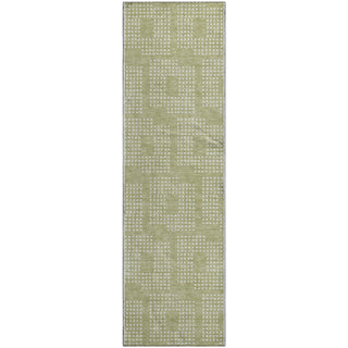 Piper Looms Mayfield Squares AMF890 Aloe Machine Washable Area Rug Runner Main Image
