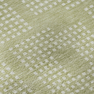 Piper Looms Mayfield Squares AMF890 Aloe Machine Washable Area Rug Swatch Image