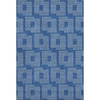 Piper Looms Mayfield Squares AMF890 Blue Machine Washable Area Rug main image