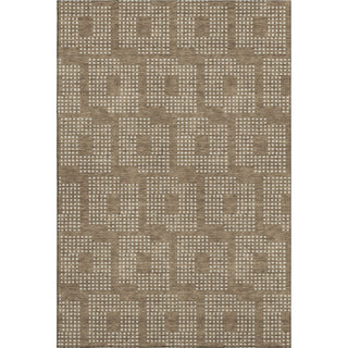 Piper Looms Mayfield Squares AMF890 Brown Machine Washable Area Rug main image