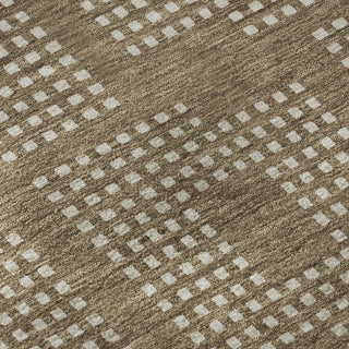 Piper Looms Mayfield Squares AMF890 Brown Machine Washable Area Rug Swatch Image