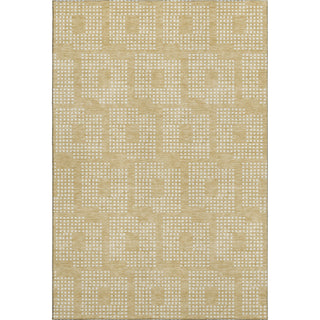 Piper Looms Mayfield Squares AMF890 Gold Machine Washable Area Rug main image