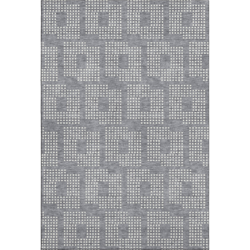 Piper Looms Mayfield Squares AMF890 Gray Machine Washable Area Rug main image