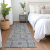 Piper Looms Mayfield Squares AMF890 Gray Machine Washable Area Rug Runner Lifestyle Image Feature