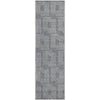 Piper Looms Mayfield Squares AMF890 Gray Machine Washable Area Rug Runner Main Image