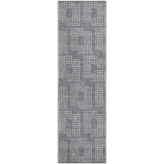 Piper Looms Mayfield Squares AMF890 Gray Machine Washable Area Rug Runner Main Image