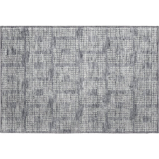 Piper Looms Mayfield Squares AMF890 Gray Machine Washable Area Rug Scatter Main Image
