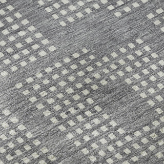 Piper Looms Mayfield Squares AMF890 Gray Machine Washable Area Rug Swatch Image