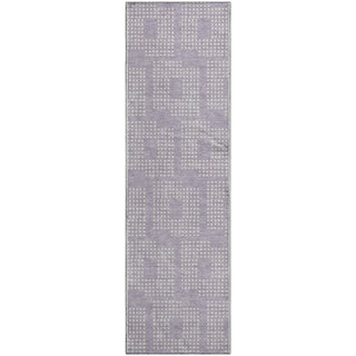 Piper Looms Mayfield Squares AMF890 Lavender Machine Washable Area Rug Runner Main Image