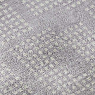 Piper Looms Mayfield Squares AMF890 Lavender Machine Washable Area Rug Swatch Image