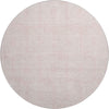 Piper Looms Mayfield Squares AMF890 Pink Machine Washable Area Rug Round Main Image