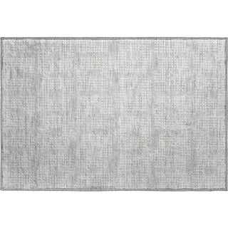 Piper Looms Mayfield Squares AMF890 Silver Machine Washable Area Rug Scatter Main Image