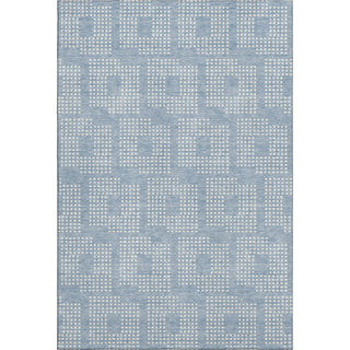 Piper Looms Mayfield Squares AMF890 Sky Machine Washable Area Rug main image